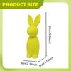 22cm Flocked Bunny Easter Decoration Decor, Festive Decor Flocking Figurine for Party