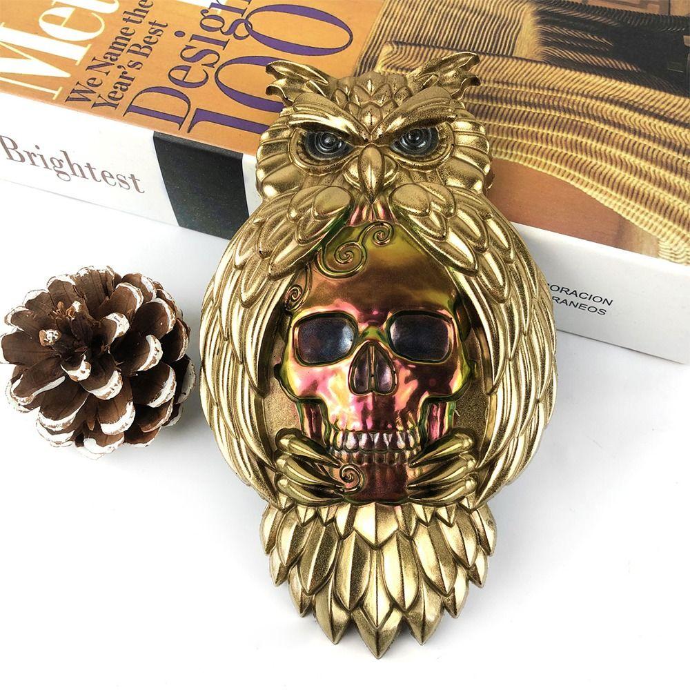 

Desktop Decoration Owl Skull Mold Silicone Mold 3D Epoxy Resin Crystal Silicone Mould Halloween білий