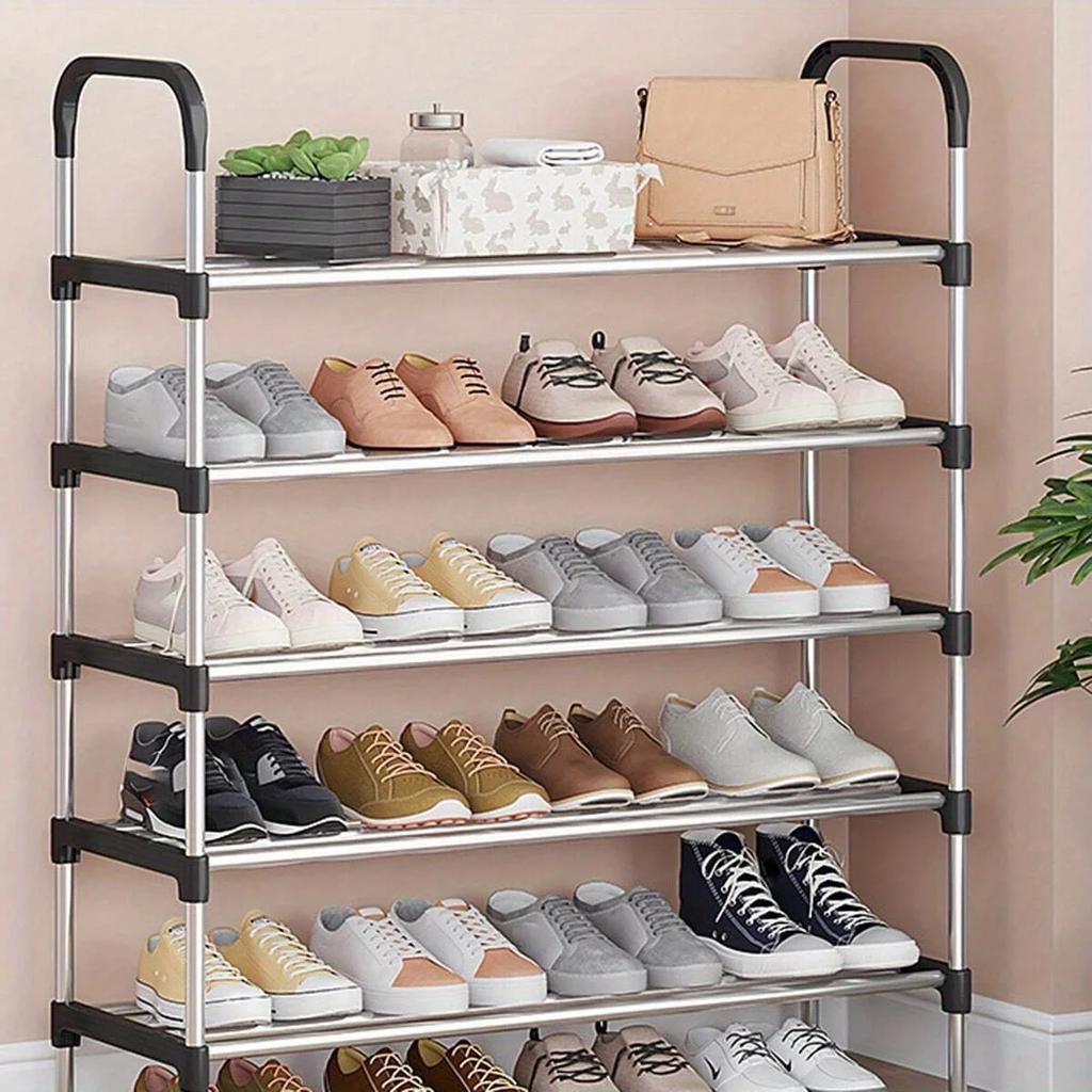 4/5/6/7 Schicht Schuhregal Schuhorganizer Schuhregal Schuhkarton Schuhablage Pflanzenregale Metallschrank Schuhorganizer Schränke Platz