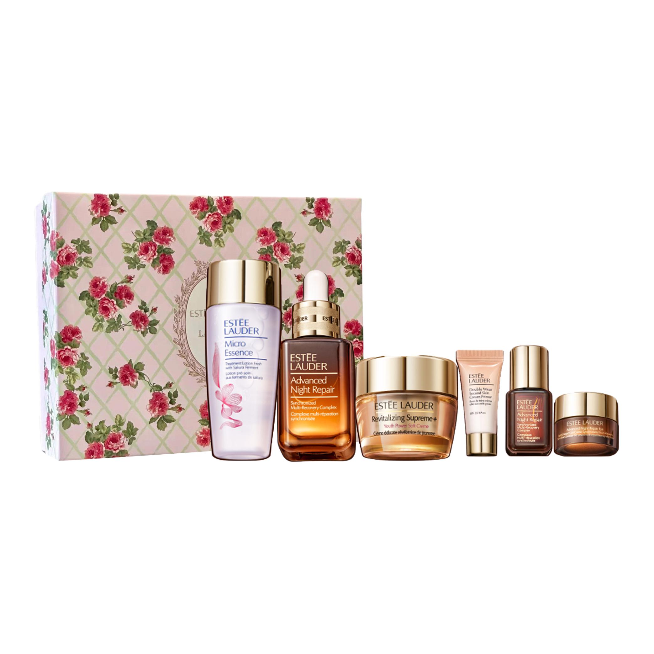 ESTEE LAUDER Small Brown Bottles Skincare Sets Soothing Hydrating Six Piece Set Gentle