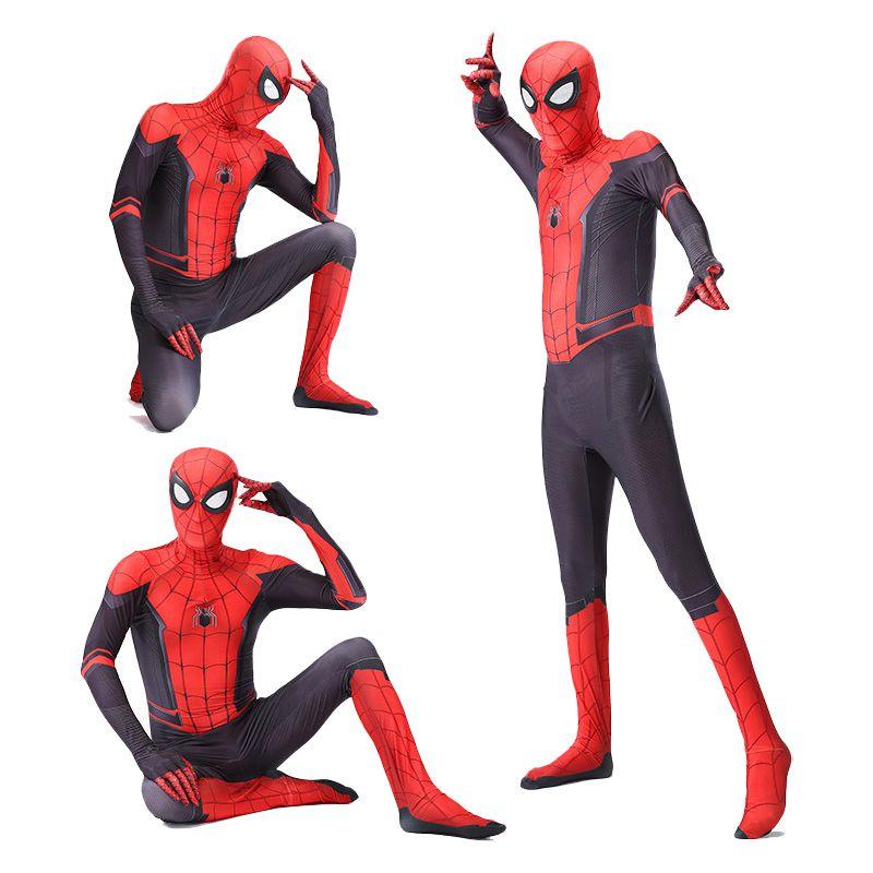 Quality Peter Parker Spider Man Far From Home Cos Costume For Adults And Kids**