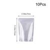 10Pcs/Bag Reusable Food Bag Aluminum Foil Kitchen Organizer Bags New Freezer Stand Up Bag