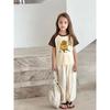 Brand Foreign Trade Children's Clothing Summer 2026 New Product Kidsren's Short-Sleeved T-Shirt Bear Print Girl Baby Clothes Pure Cotton
