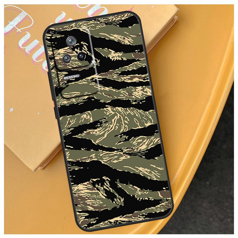 Humor Pasek Tygrysi Kamuflaż Wojskowy Etui Dla Xiaomi 17 Pro Max 15 14 Ultra 13T 14T 15T POCO X7 Pro X5 X6 F5 F6 F7 F8 Ultra Etui