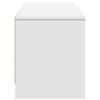 TV Stand with LED Lighting White 165 X 34 X 40 Cm Engineered Wood