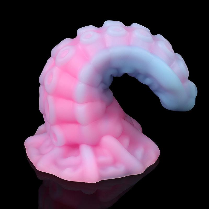 Luminous Octopus Anal Plug - Super Soft Silicone Suction Cup for Anal Stimulation