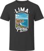Lima Peru Tourist Vacation Gift Tee Flat T Shirt