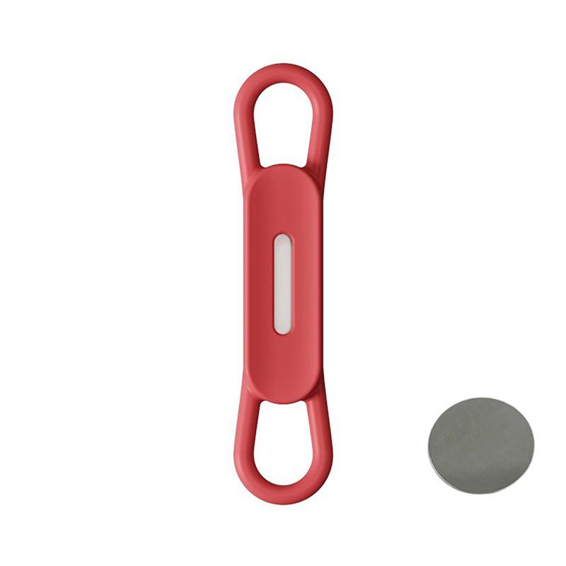 Magnetic Pen Holder Silicone Pencil Holders Adjustable Pen Pencil Holder Sticker For Refrigerator Whiteboards Marker Organizer