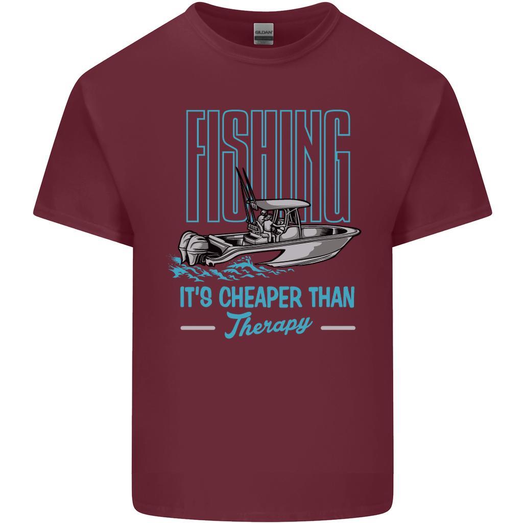 Fishing Its Cheaper Than Therapy FisherUnisex Unisexs Light Cotton TShirt