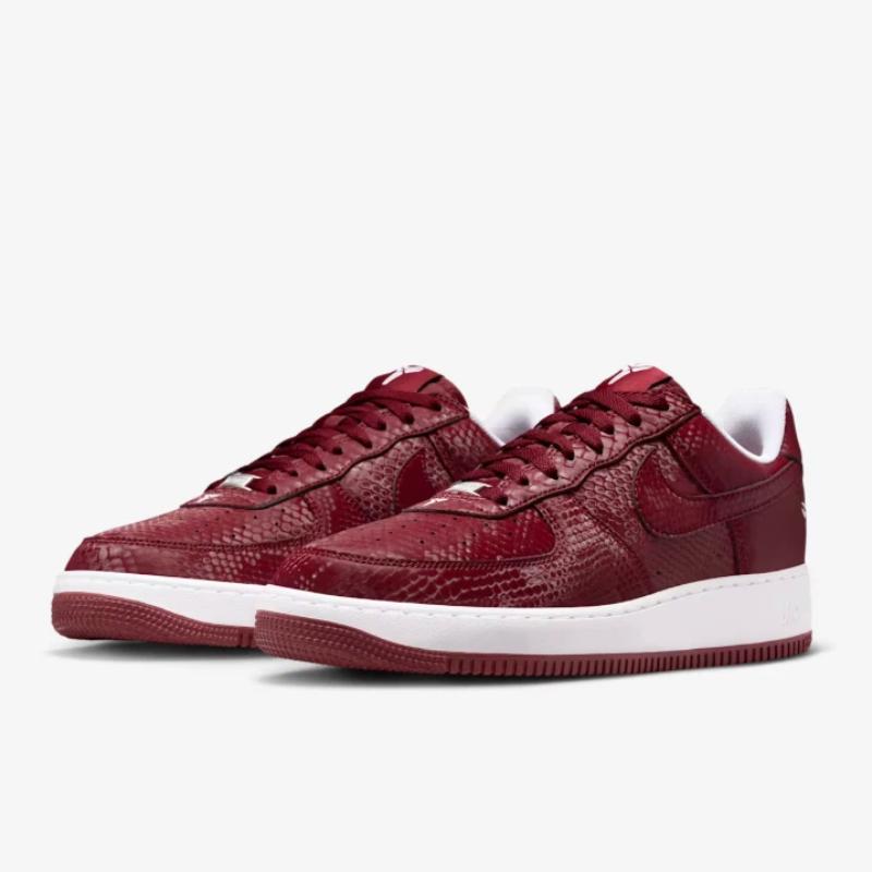 Kobe Bryant x Nike Air Force 1 Low Lower Merion Sneaker da Uomo Rosso Team-Red Bianco IB0018-600