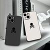 Black Skull Phone Case For iPhone 17 16 15 11 12 14 13 Pro Max Mini X XS XR 7 Plus 16E Air Shockproof Soft Silicone Cover Fundas