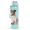 1PC Jack Russell Terrier Dog 750ml Color Plastic Sports Water Bottle Leakproof Flip Straw Lid Suitable for Sports Office Home Use