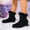Fashion Women Snow Boots Winter New Warm Fashion Designer Ankle Boots Women Luxury Platform Boots Non-slip Short Plush Flat Shoes Women