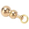 Multifunctional Brass Mini Knife Gourd Shaped Small Knife Keychain Pendant for Package Opening Traveling
