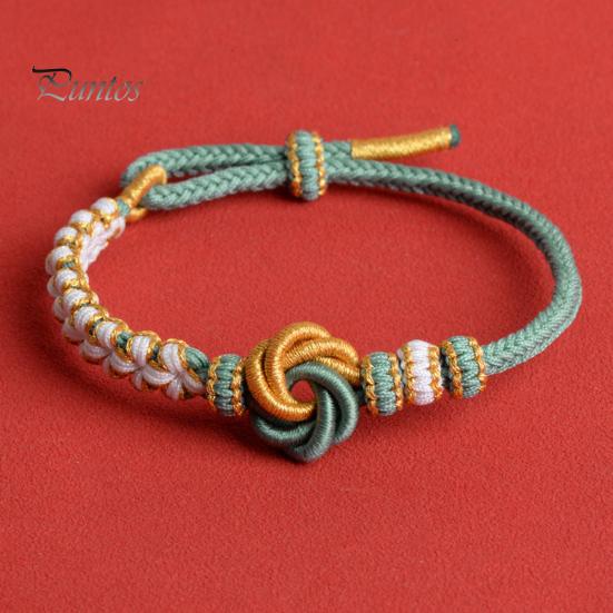 Damen-Handseil, geflochtener Knoten, süße Farbe, verstellbar, handgewebt, Blumen-Design, romantische Liebessymbolik, Armband, Valentinstag, Jahrestagsgeschenk