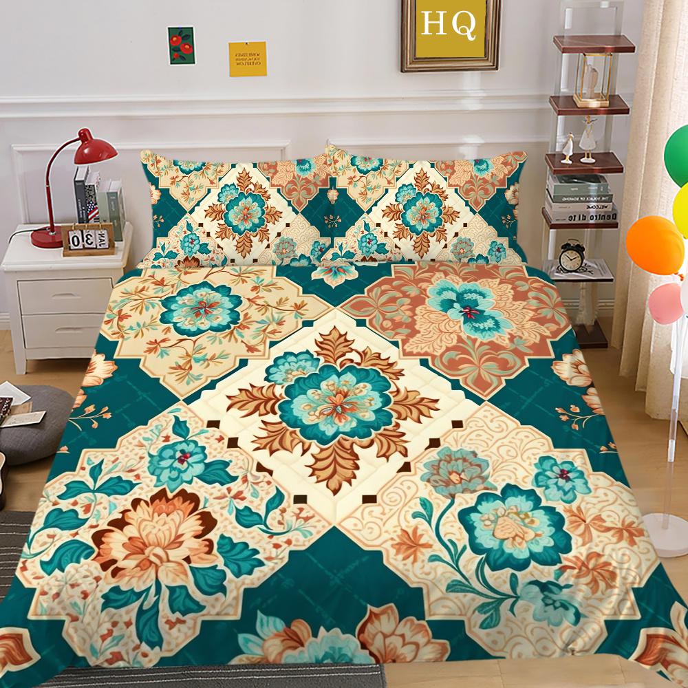 

Домашний комплект постельного белья, полноразмерное покрывало для мужчин и женщин, роскошный полиэстер с 3D принтом пейсли, чехол для постельного белья EU Single 135x200cm