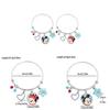 Mickey Mouse Cartoon Hand Chain Alloy Pendant Jewelry For Men Women Gift