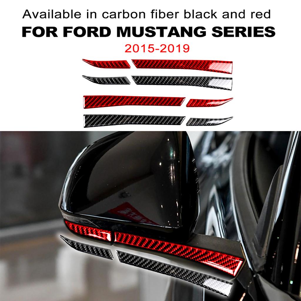 Accesorii auto pentru Ford Mustang 2015- Oglinda retrovizoare din fibră de carbon Protector bandă anti-frecare Autocolant anti-coliziune