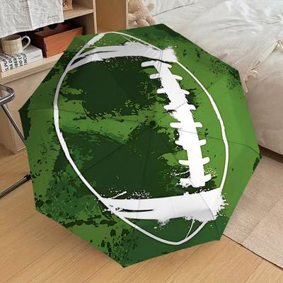 1 Stück Fußballfeld-Regenschirm - 8 Speichen verstärkt, Automatik-Öffnung, Leicht & Langlebig, Modisches Accessoire für Draußen - D319
