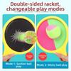 Tennis Style Toss and Catch Ball Set Disc Paddle Throwing Toy Ball  Yard Activities