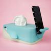 Tissue Box Cover Large Capacity Easy To Install Creative Whale Shaped 3D Printed Tissue Case Paper Holder