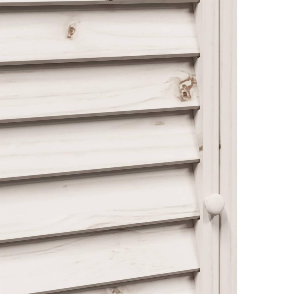 Garden Shed White 59 x 56 x 113.5 cm Solid Spruce Wood