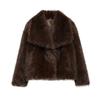 KOSY Faux Fur Hairy Coat Woman Warm Winter Fluffy Coat Women New Plush Jackets for Women Outerwears Luxury Women's Teddy Coats