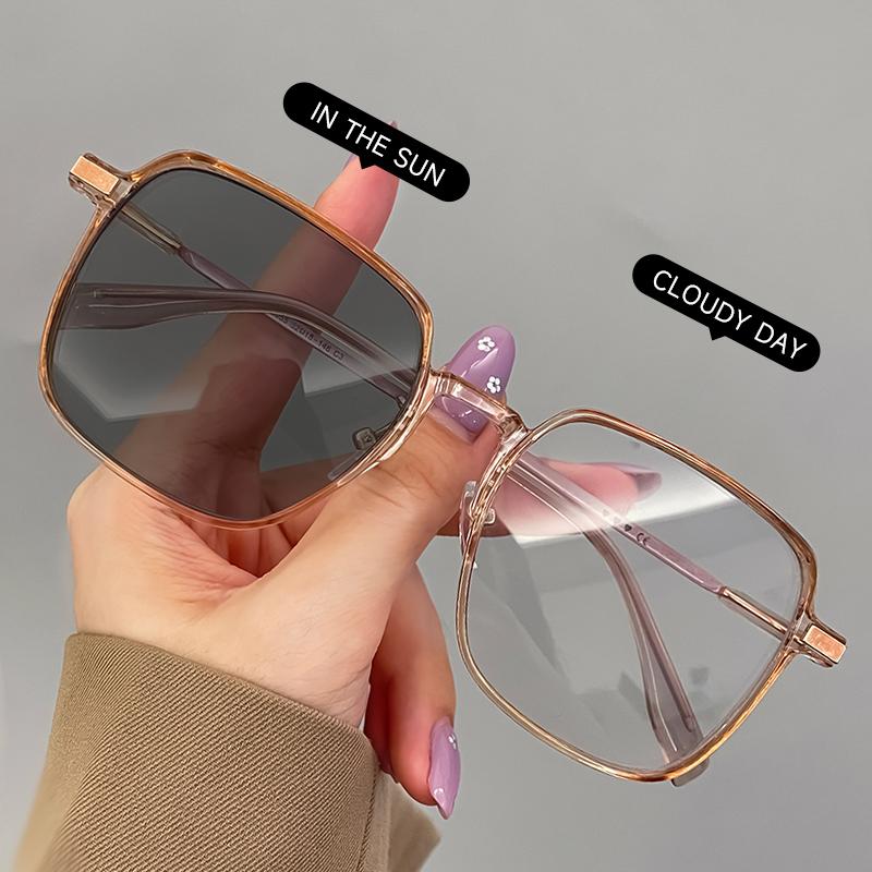 Fashion Sunglasses For for Women Classic Wayfarer Inspired Big Square Shape Photochromic Sunglasses UV400 Option Unisex Design Sunglasses