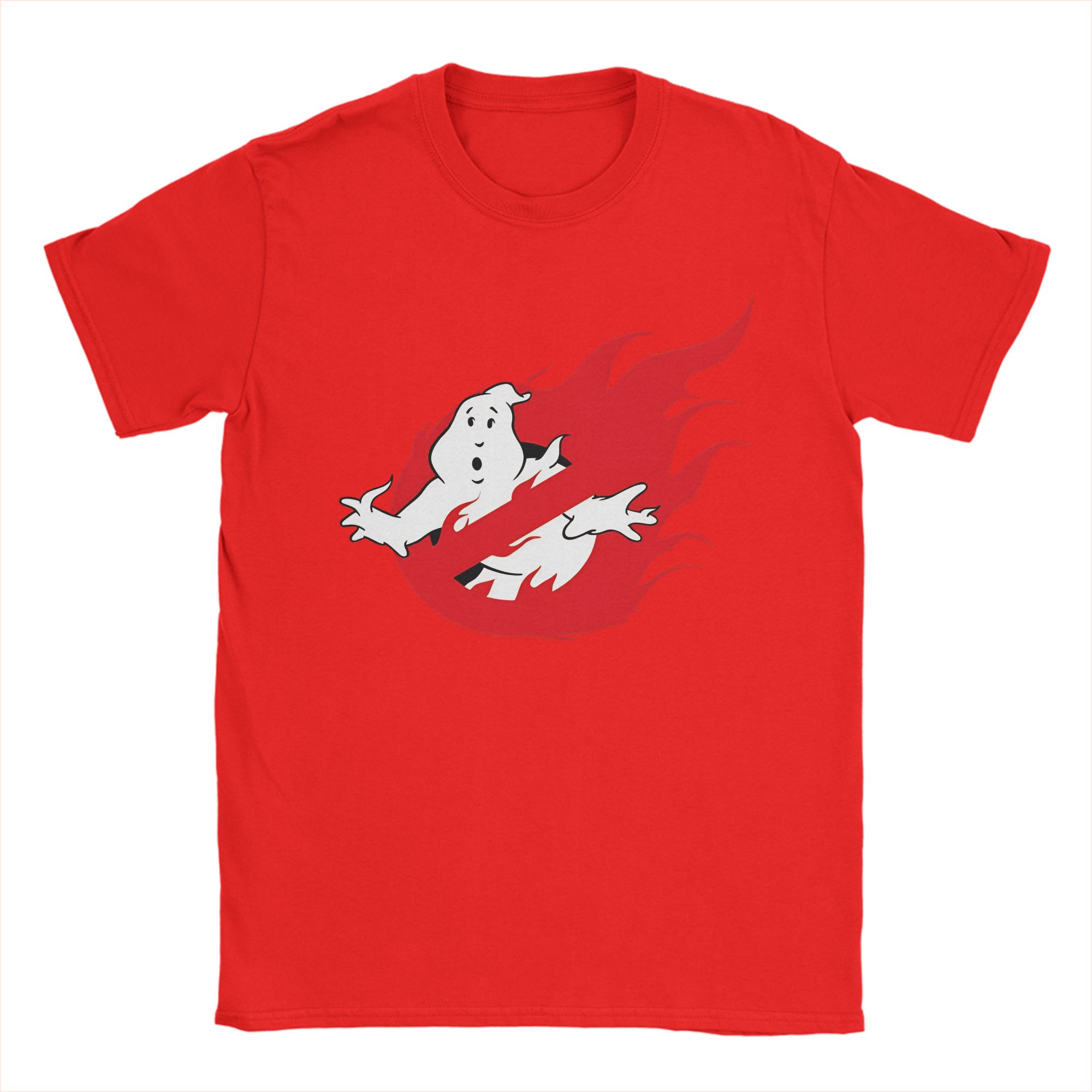 

The Ghostbusters in Fire Cotton TShirt For Unisex Beach Y2K Funny T Shirts ONeck Leisure Tees Oversized Custom Logo Tops S