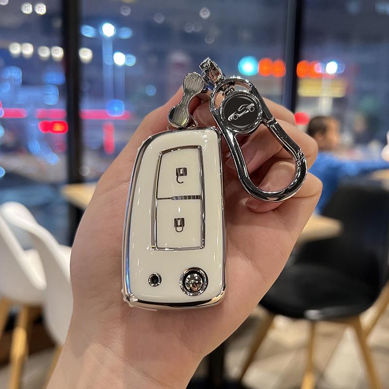 Pouzdro na klíče Nissan pro Qashqai, Tiida, Kicks - Sklopné, Jednoduchá skořepina s přezkou - Verze Elite & Dongfeng Kuaixiang