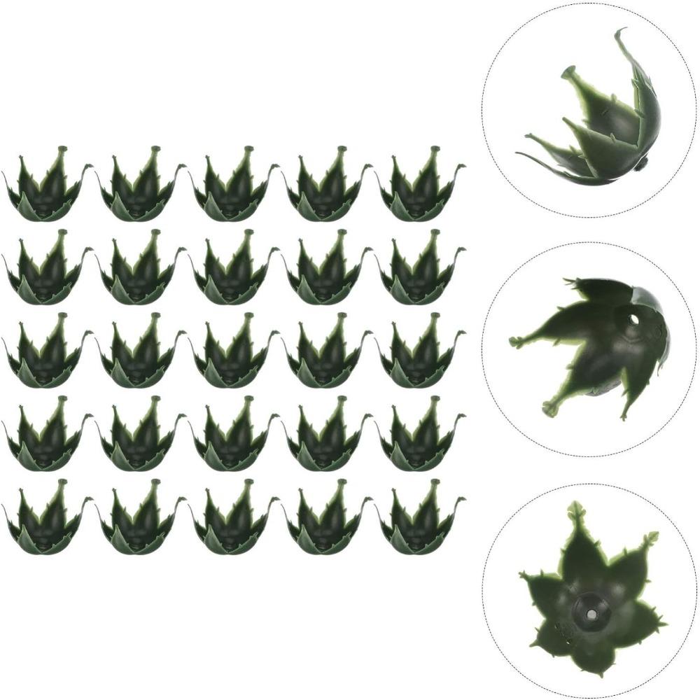 

100 шт. 100 шт. Искусственный цветок Пластиковый цветок Композиция из цветов Чашелистики Бутоньерка