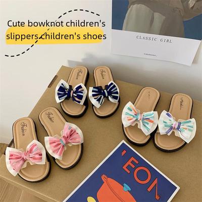 Kids' Summer Bow Princess Sandals - Parent-Child Fashion Slippers