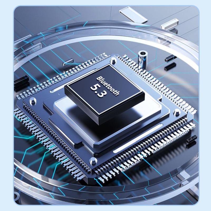 New Noise-cancelling Wireless Bluetooth Headset Digital Display Not Ear Large Power Long Endurance Car Sports Headset 5.3