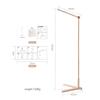 Wooden Crib Mobile Holder For Baby Bed Free Standing Bell Bracket With Rattlessafe Sturdy Nursery Decor For Newborn 0-12 Months
