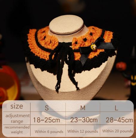 Funny Halloween Cat Scarves and Pet Clothes Cute Plush Toys Cat Accessories Cat Hats Dog Bibs Cute Collars