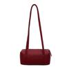 Solid Color Shoulder Bag Large Capacity Underarm Bag