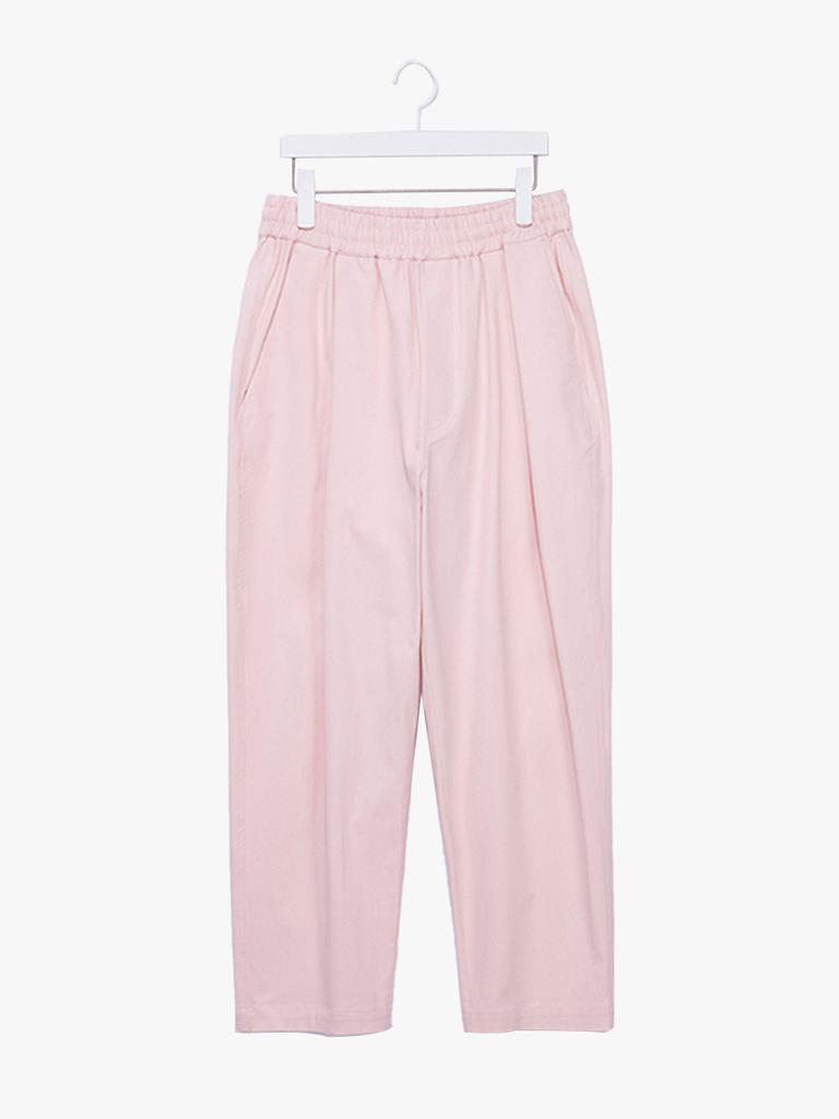 SPNK One-Pleat Wide Cotton Pants_Elpink