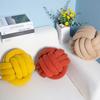 Nordic Wool Ball Pillow With Knitted Texture For Home Decor And Lounge Comfort