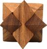 Star Puzzle, Large Wooden Puzzle, 3D Puzzle, Wooden Building Puzzle, Educational Brain Training, Made in Thailand [Parallel Import]