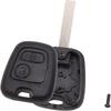 2 Buttons Key Shell Case Housing Replacement For Peugeot 206 VA2