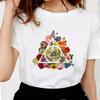 Three Brothers Tale Deathly Hallows Female T-shirt Funny Women Soft Casual White T Shirt Tops,Drop Ship