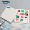 Shimingke 12-Grid Ceramic Palette with Lid - Easy To Clean for Oil and Watercolor Painting
