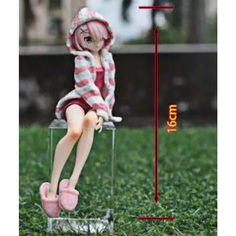 Anime Re:Life in a different world from zero Rem Ram Noodle Stopper Girls PVC Action Figure Model Toys 16cm
