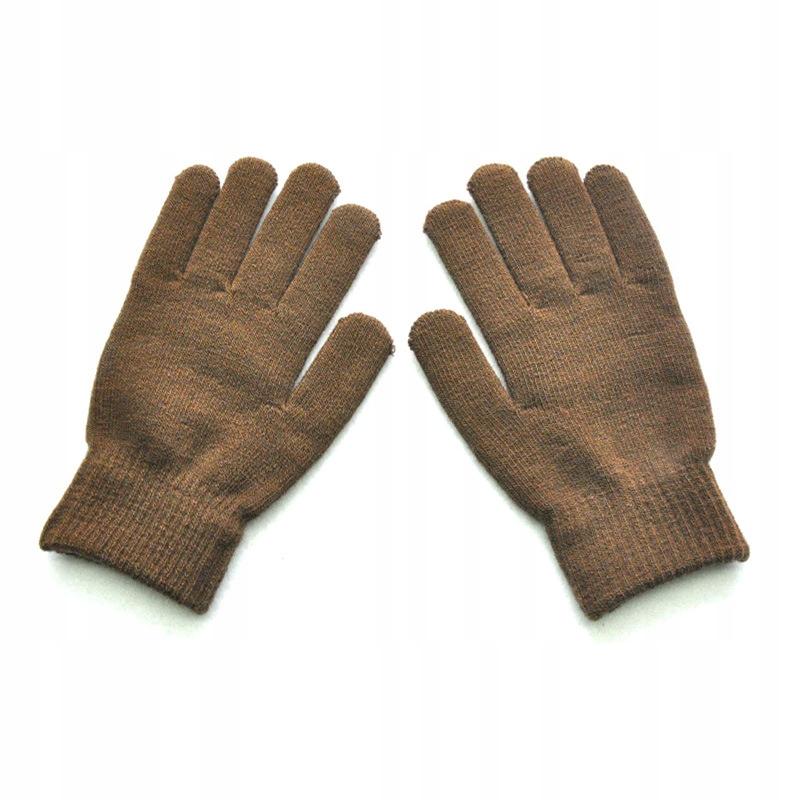 Acrylic Gloves Warm Touch 20Cm Brown R01