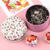Needle Cushion Box Soft Multi-use Fabric Creative Flower Pattern Pin Cushion Box for Home
