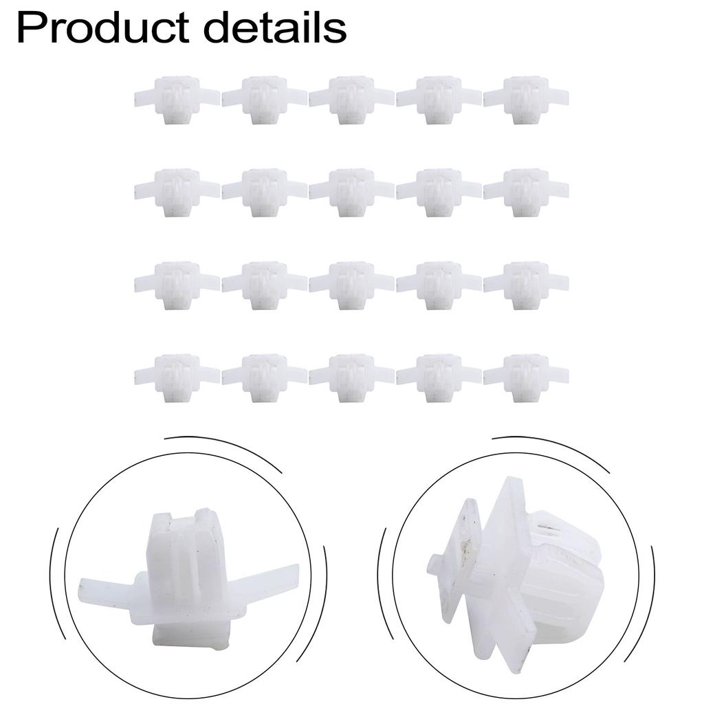 Surround Wheel Arch Surround Clips Trim White 20PCS