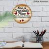 2D Flat - 1pc Vintage Aluminum Sign, a Place Filled with Memories at Grandparents' Home, Also a Paradise for Grandchildren, Suitable for Decorating