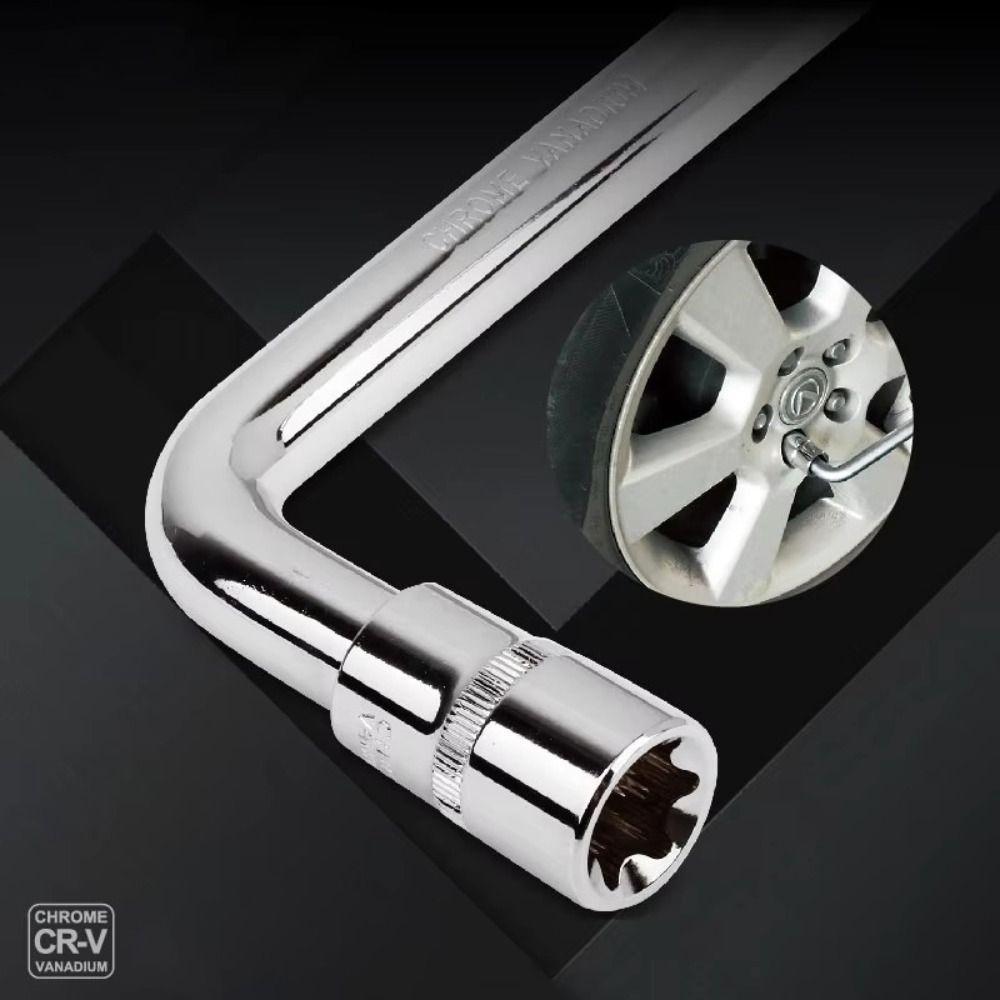 CR-V L Shape Extension Bar 200-350mm Breaker Bar Hand Tool Drive Socket Wrench