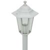 VidaXL 6x Garden Spike Light E27 Aluminium White Terrace Lighting 44215
