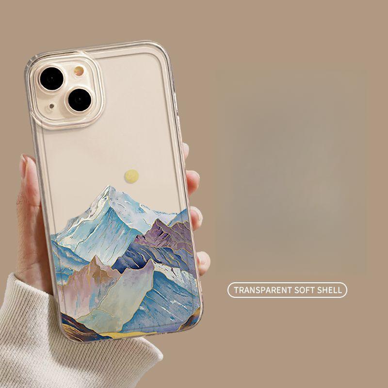 Snow Mountain of Sunrise Annapurna II Cell Phone Case For iPhone 17 16 15 11 12 14 13 Pro Max Mini XS XR 7 8 Plus Silica Cover